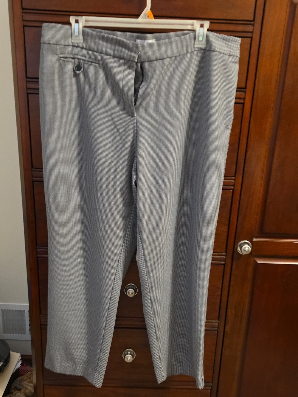 Dress Barn Gray Pinstripe Dress Pants